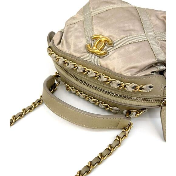 CHANEL Gray Mini Two-Way Bag A-A12656 - Picture 6 of 12